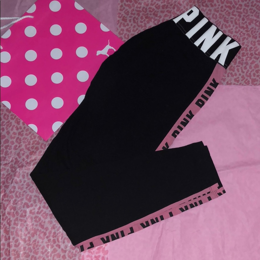 Vs pink leggings size small